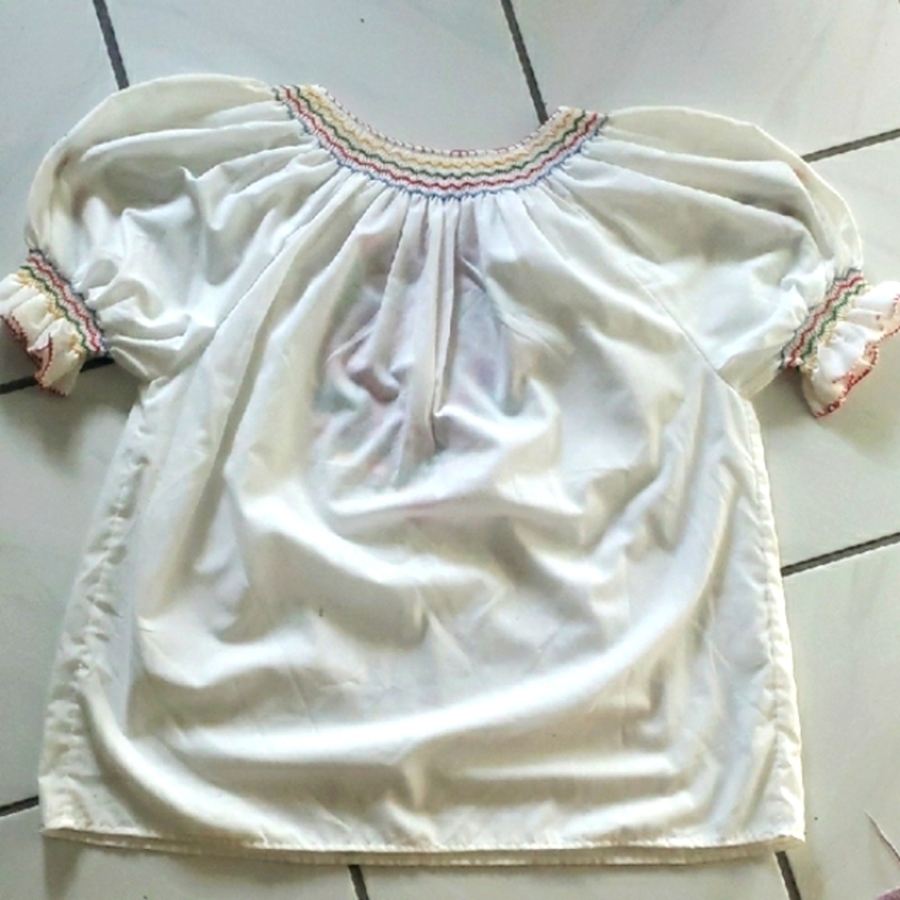 Vintage like new handmade original hungarian embroidered peasant blouse - Picture 10 of 13